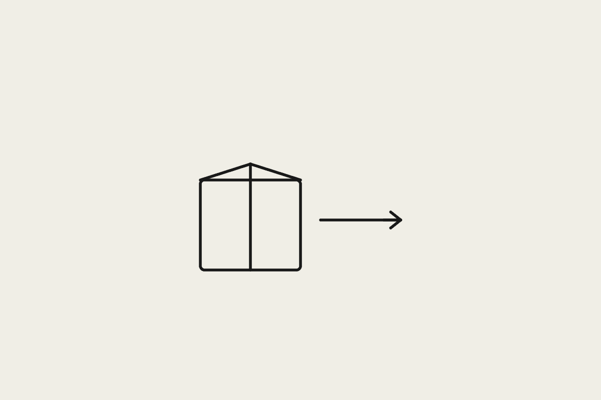 A box and an arrow representing owning and being able to move your AI prompts and outputs