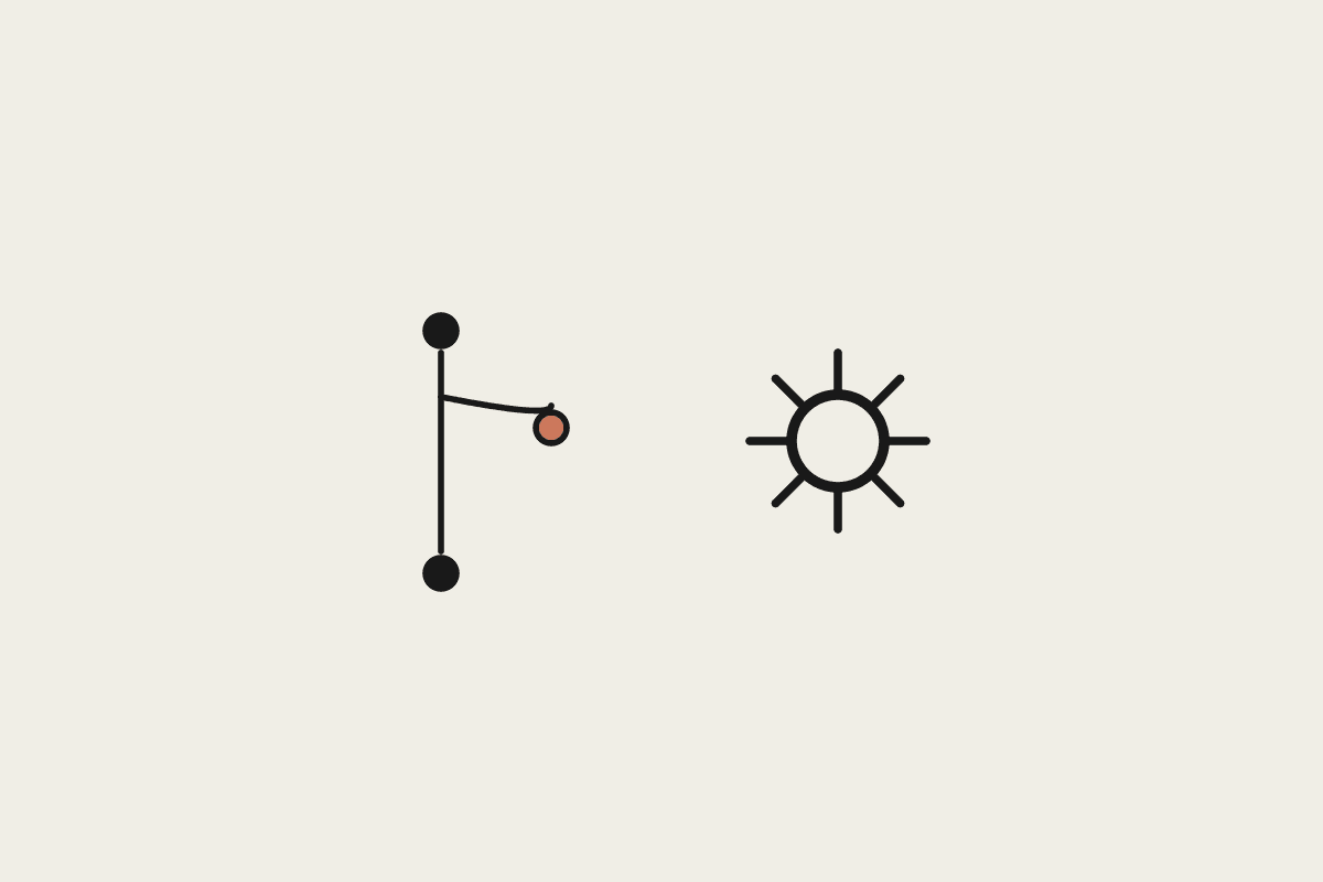 A branching path and a gear representing chaining multiple Claude tasks into a designed workflow