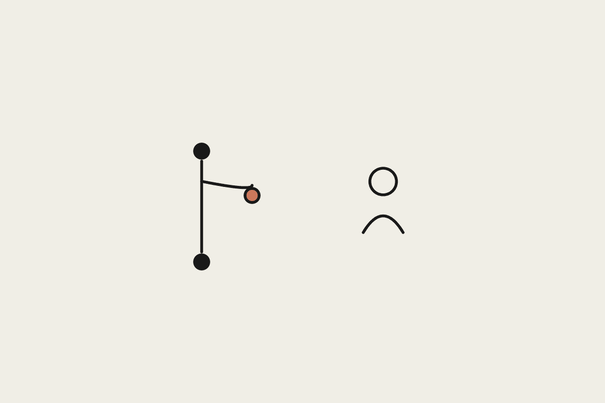 A branching path and a person representing deciding where to place human approval checkpoints in an AI workflow