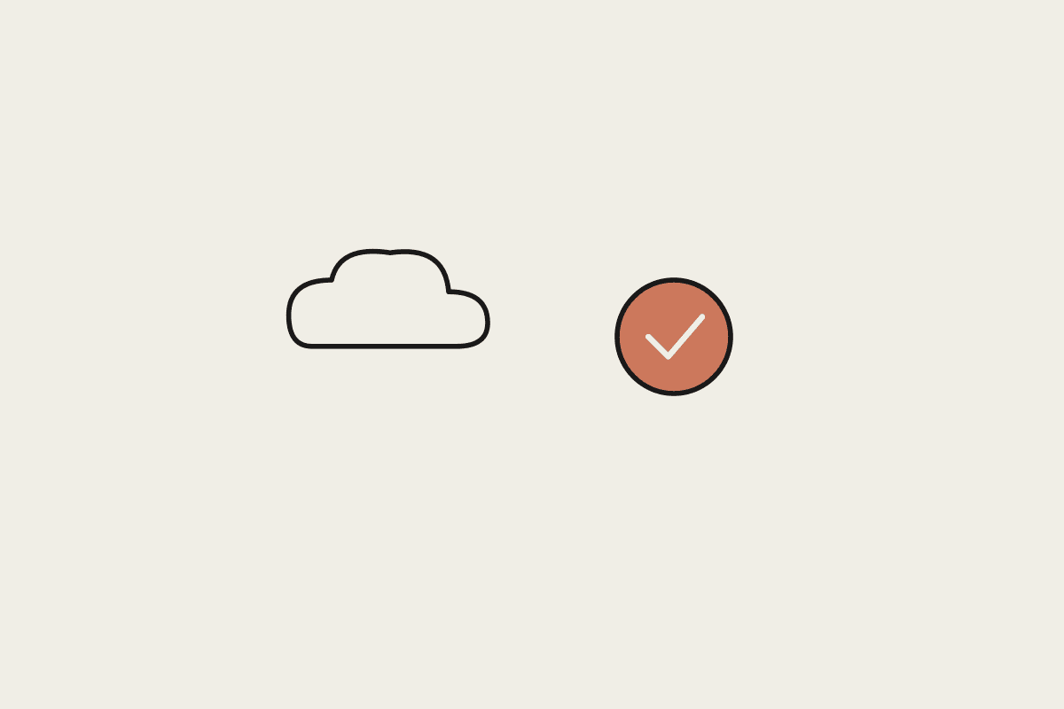 A cloud and a check mark representing bringing shadow AI tools into sanctioned, governed use
