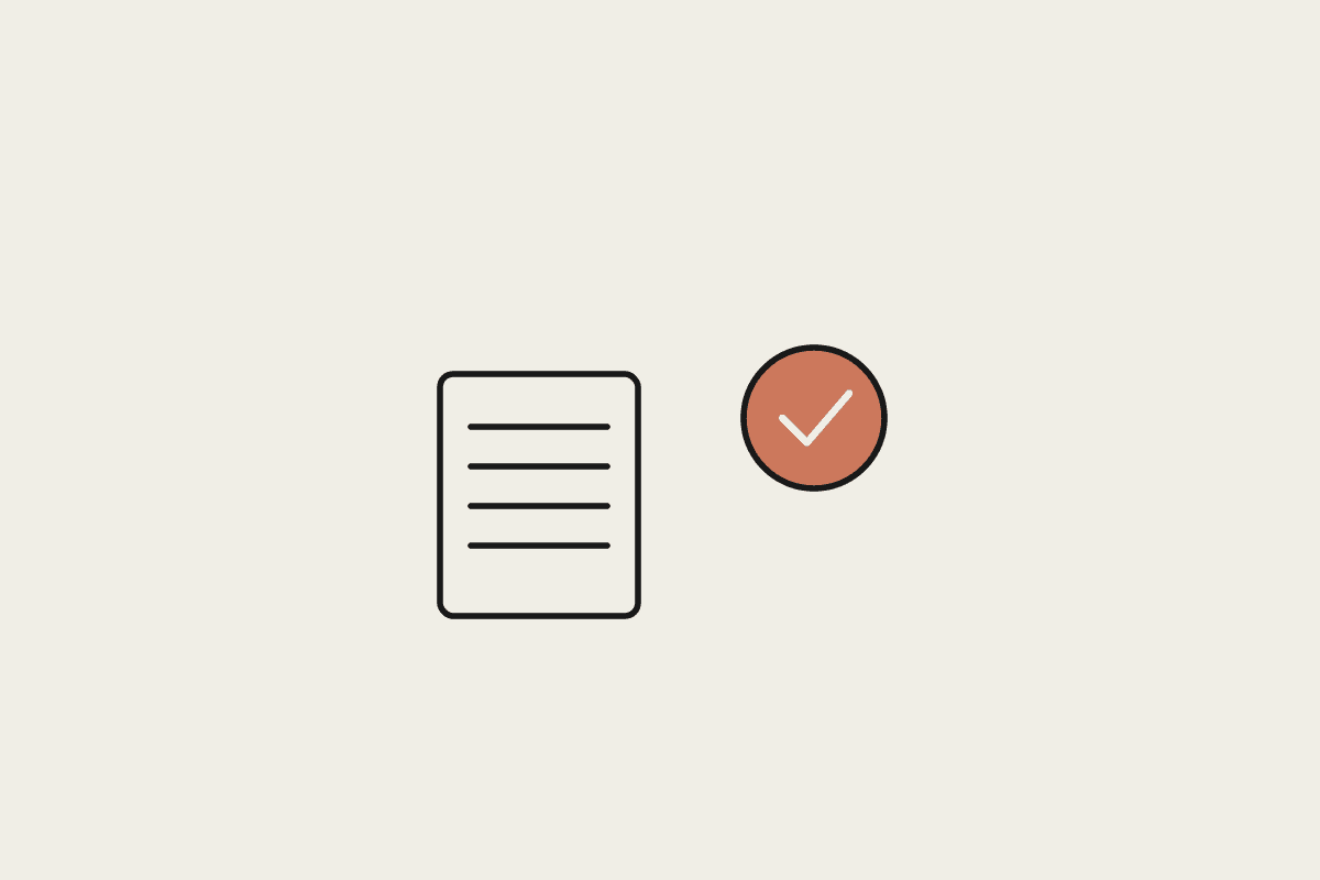 A document and a check mark representing writing clear instructions Claude won't misread