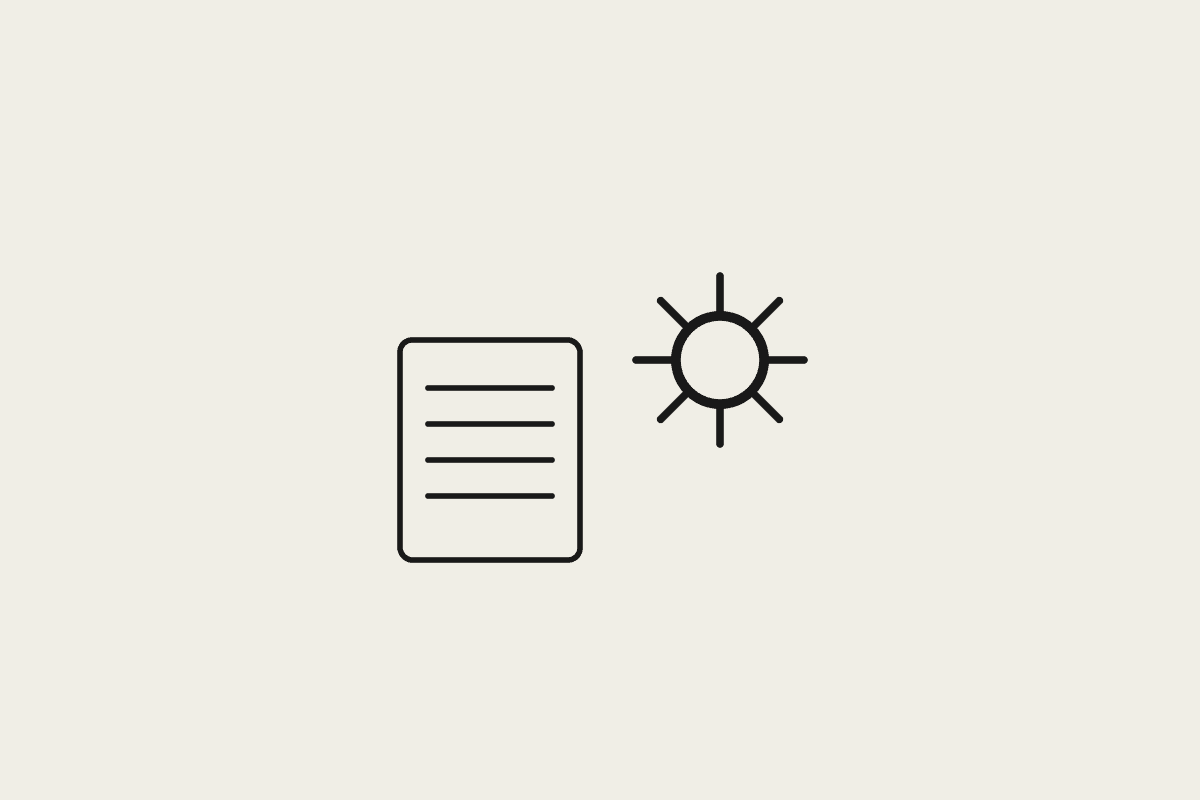 A document and a gear representing maintaining and cleaning up AI prompts over time