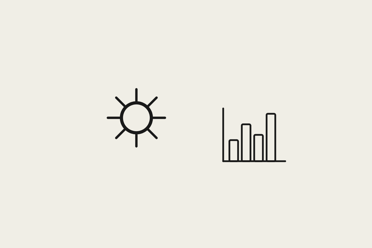 A gear and a bar chart representing the full lifecycle cost of running a deployed AI agent