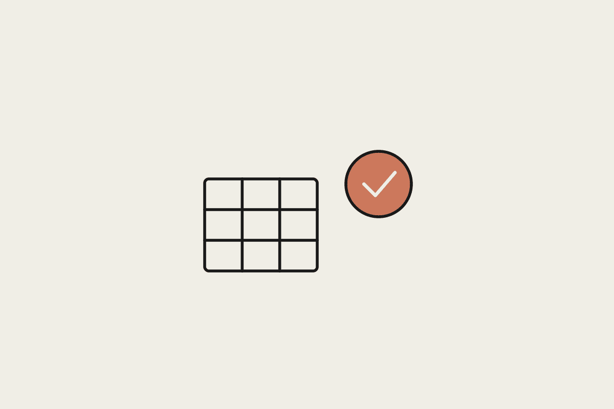 A grid and a check mark representing scoring candidate AI use cases to pick the right first project