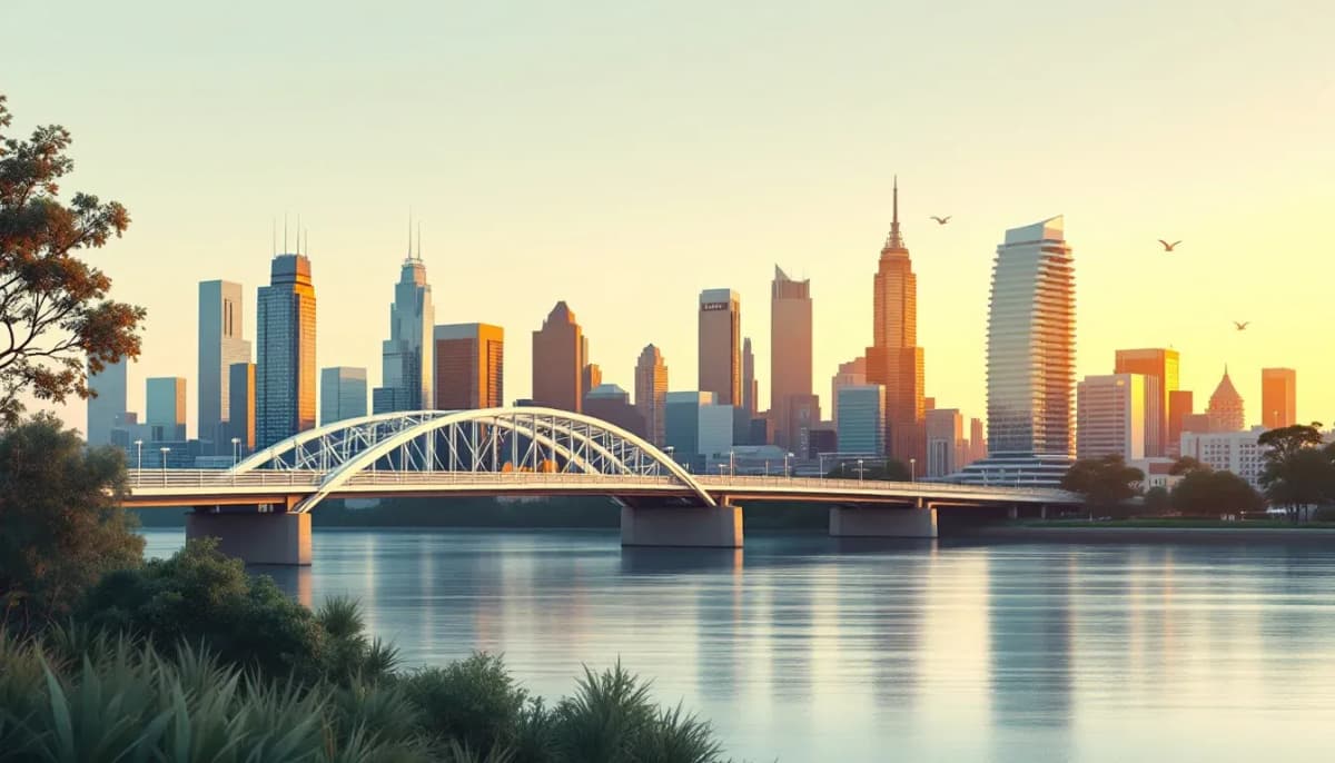 Brisbane skyline with Story Bridge representing the local AI consulting market