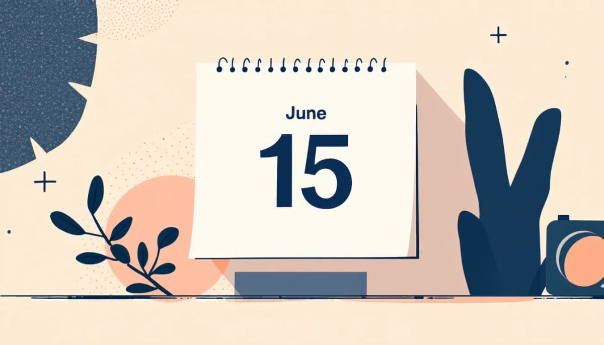 Calendar marking June 15 with two Claude subscription tiers splitting apart