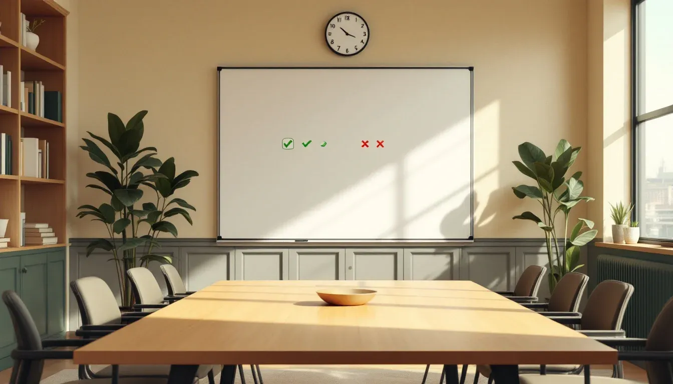 Illustration of an Australian boardroom reviewing AI program outcomes for H1 2026