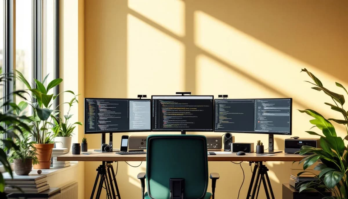 Engineer's workstation set up for long-running agentic coding work