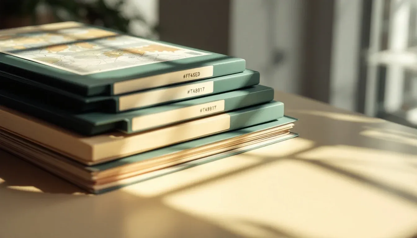 Layered folder dividers and a folded map representing progressive disclosure in Claude Skills