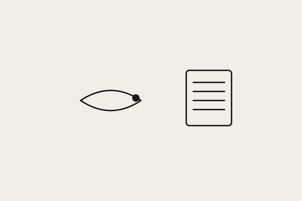 Hand-drawn fish shape beside a document, illustrating commercial fishing and aquaculture compliance