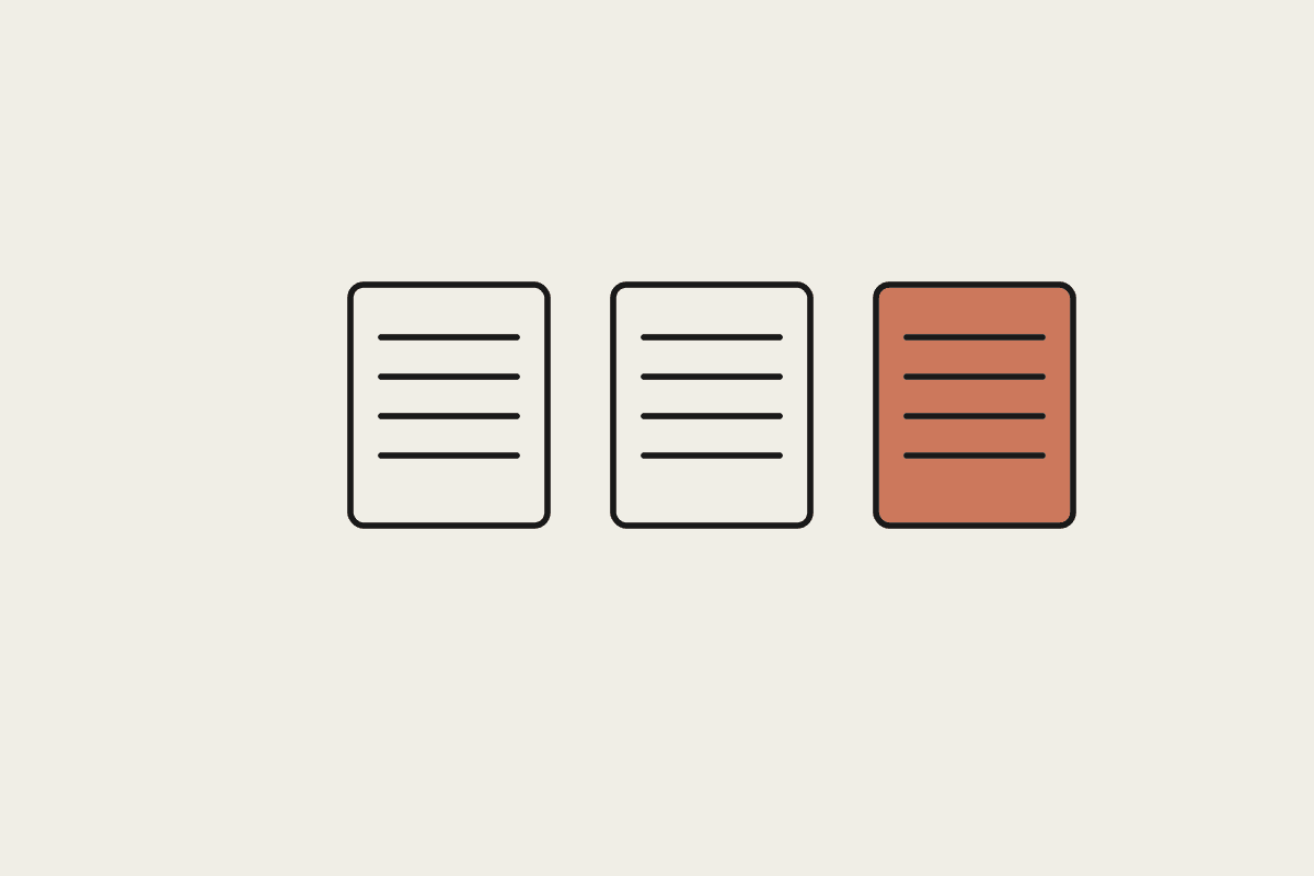 Hand-drawn row of three documents, illustrating SMSF administration records across many funds