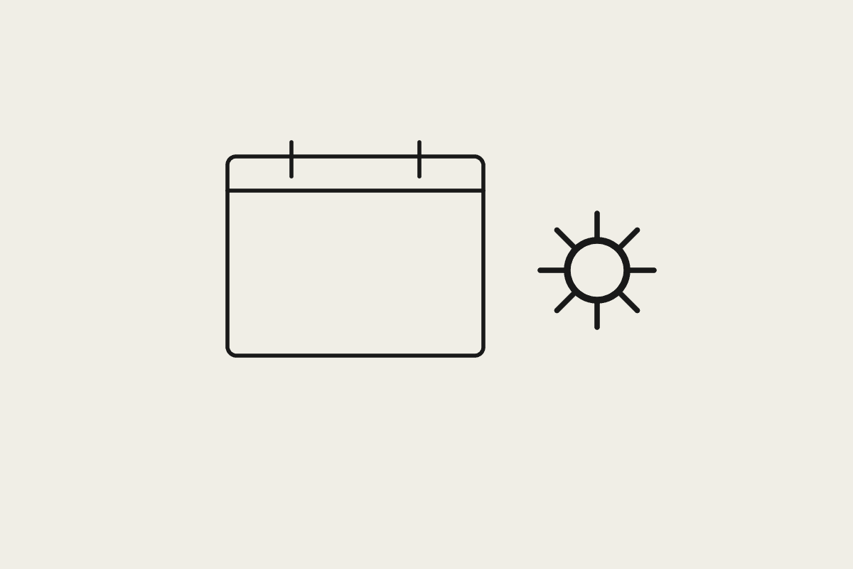Illustration of a calendar and a gear representing a custom rostering MCP server