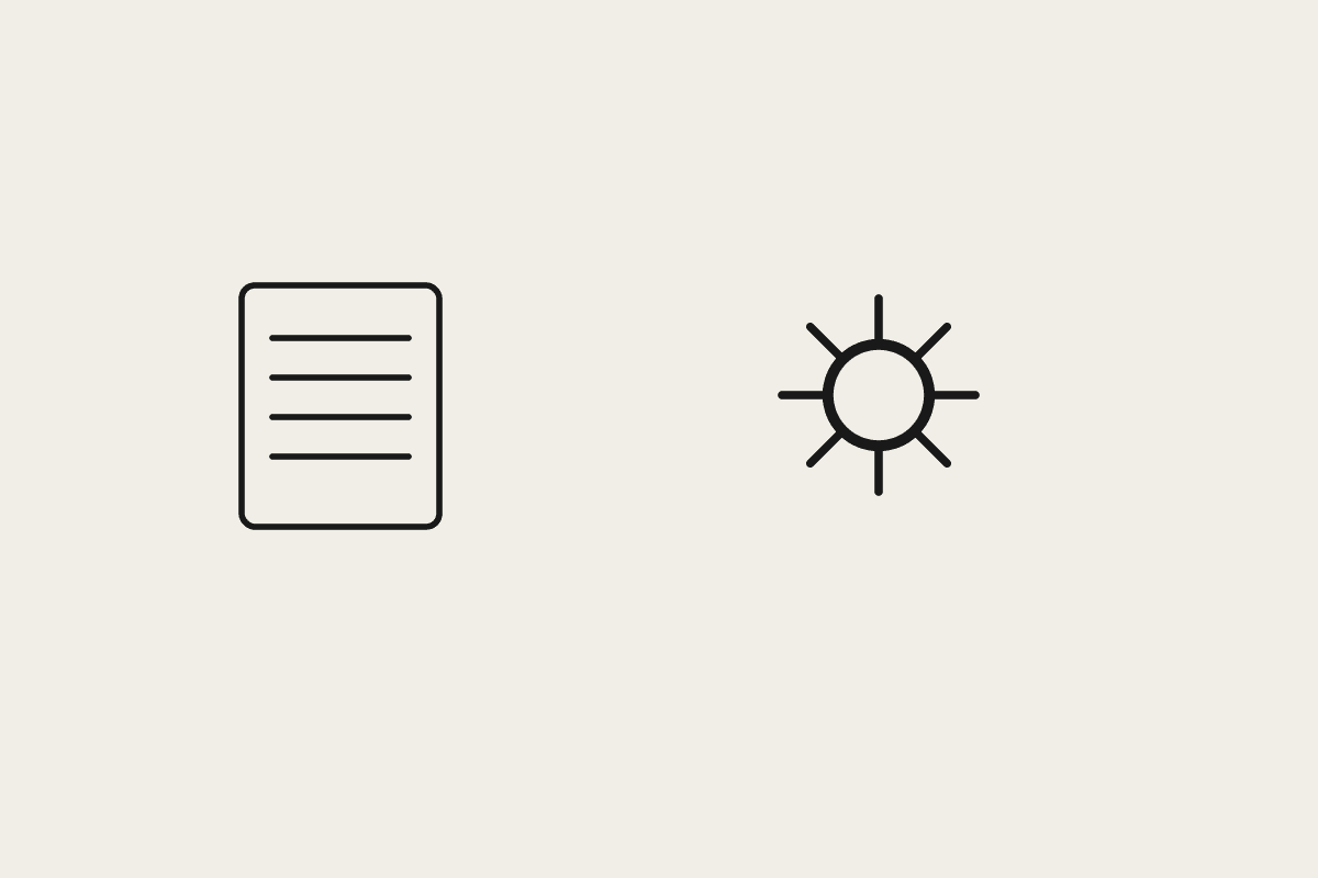 Illustration of a document and a gear representing MCP resources versus tools