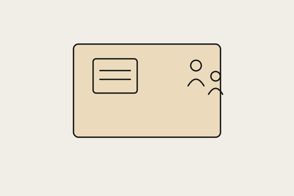 Illustration of a folder with a document and two people representing shared team context