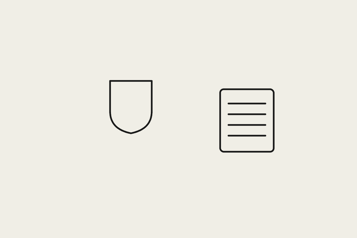 Illustration of a shield and a document representing grounding Claude's answers in real source data