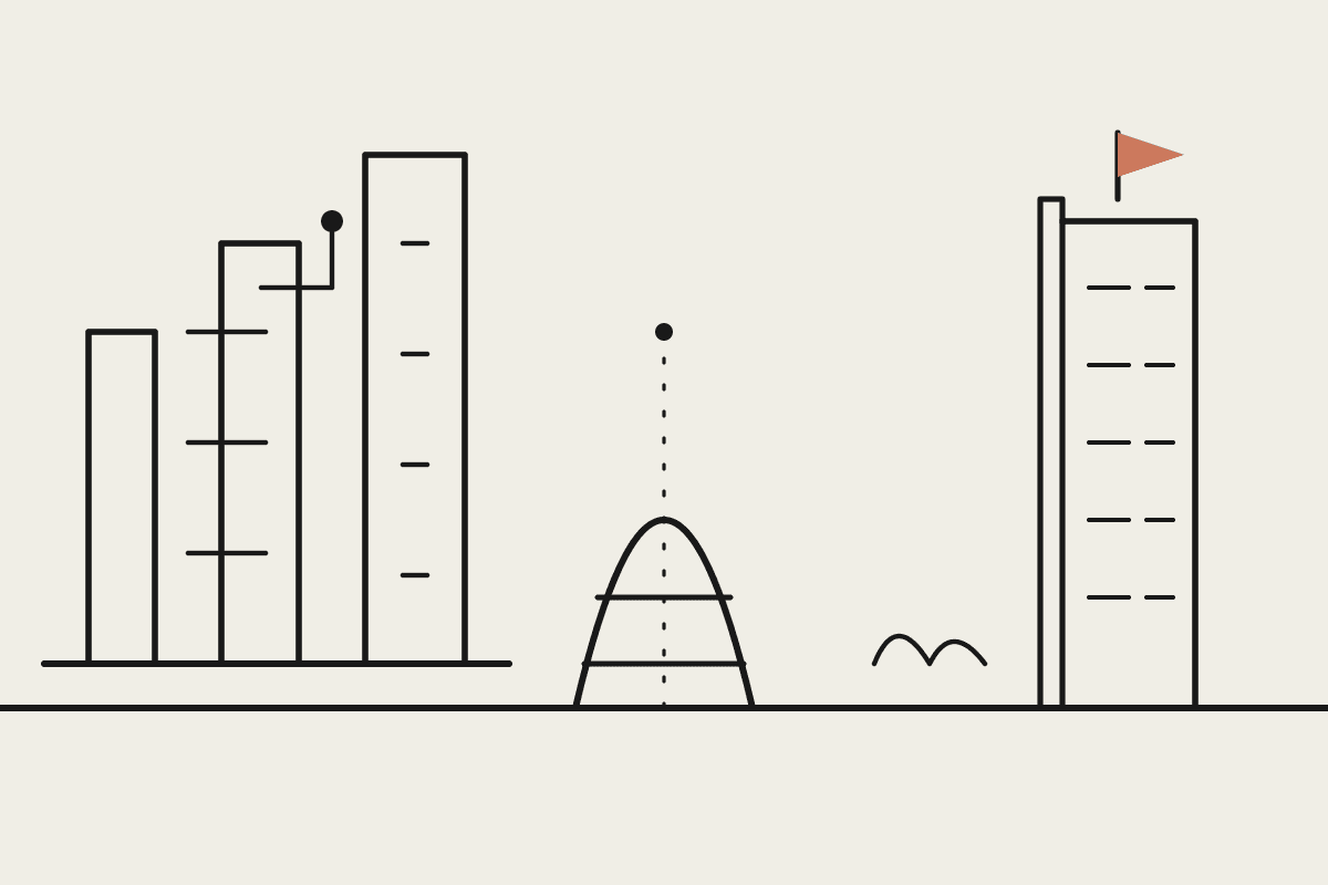 Line illustration of a Sydney Harbour Bridge silhouette beside a data centre building with a terracotta location pin marking it as local sovereign infrastructure