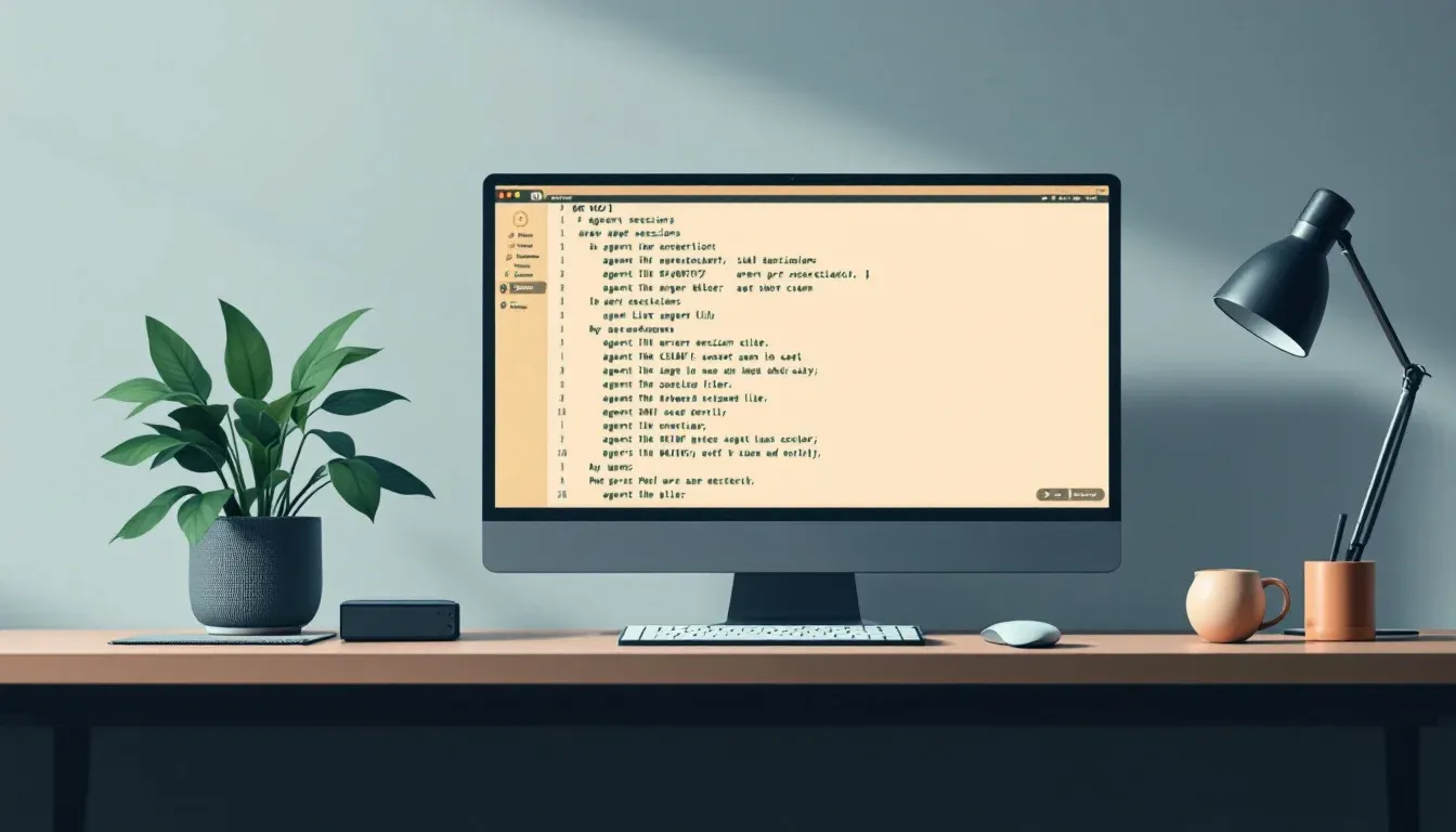Illustration of a CLI agent view showing several parallel Claude Code sessions in a single rowed list