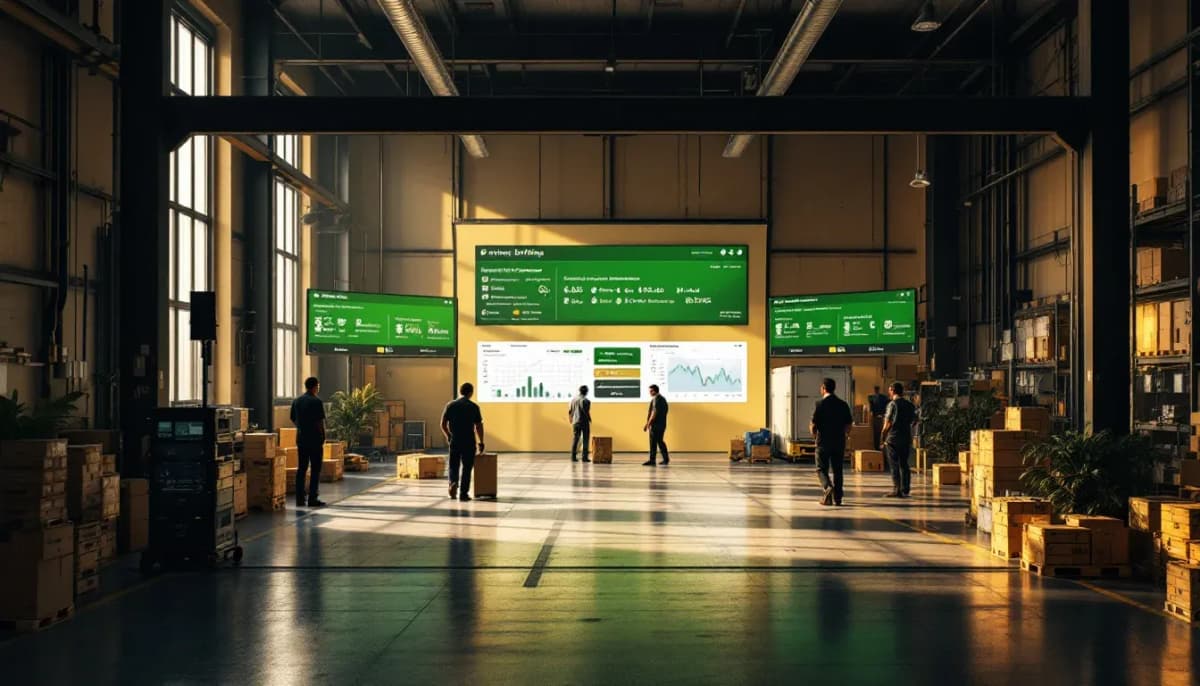 Melbourne logistics dispatch operations with route planning screens