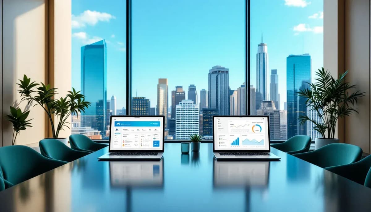 Enterprise AI agent comparison in a Sydney corporate office setting