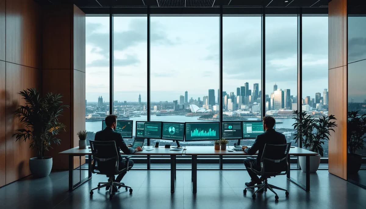 Sydney financial services compliance team workspace