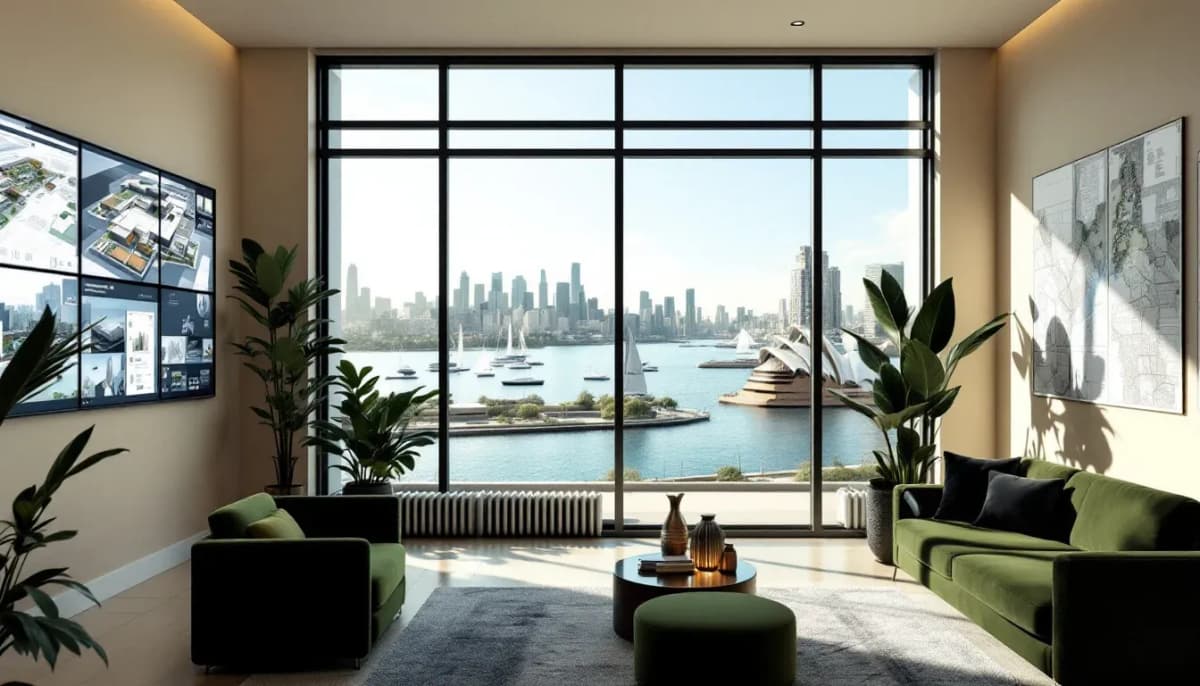 Sydney property development office with feasibility models