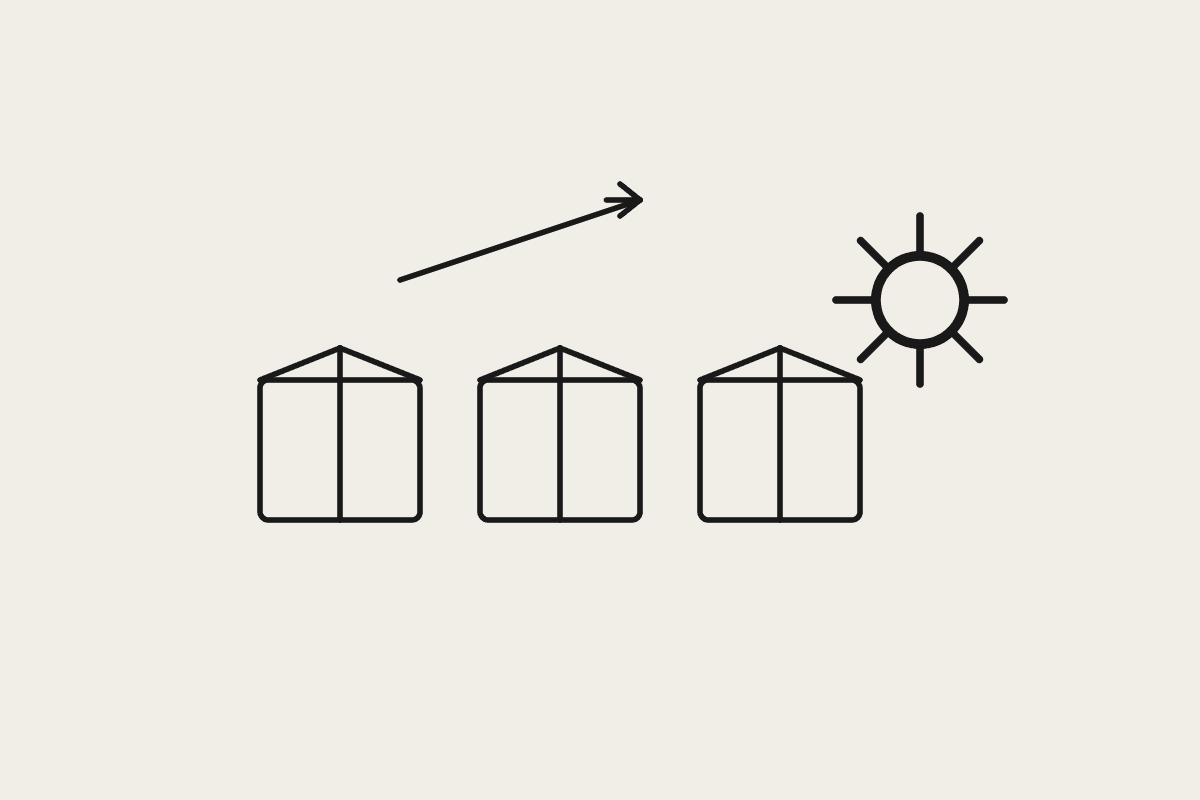 Three boxes routing through a gear, representing a centralised AI gateway pattern