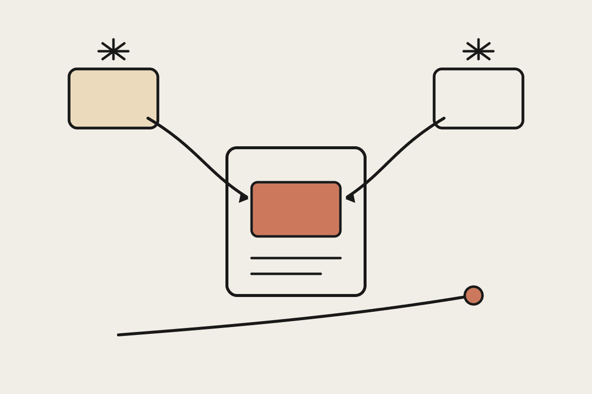 Two competing AI model launches swapping into a stable Claude harness, with a steady rising baseline